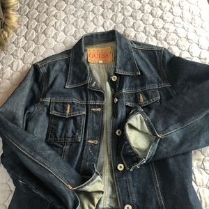 Guess jean jacket - Fitted XL - non-stretch denim. Runs small